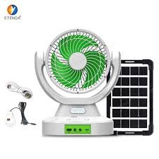 UNIZUKI UN-8019SMART 12-Inch Solar Rechargeable Table Fan