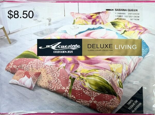 Deluxe Floral Queen Set