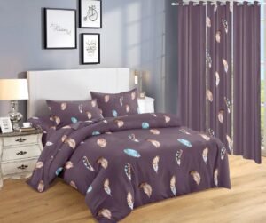 Midnight Feather Quilted Set