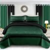 Emerald Geometric Curtain Set