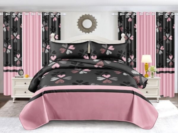 Pink & Black Petals Set